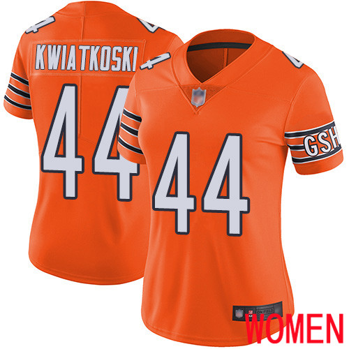 Chicago Bears Limited Orange Women Nick Kwiatkoski Alternate Jersey NFL Football #44 Vapor Untouchable->youth nfl jersey->Youth Jersey